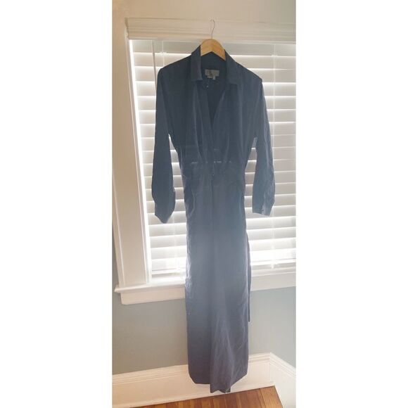 Anthropologie - Cut-Out Wide-Leg Jumpsuit in navy blue - Picture 6 of 7